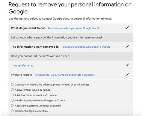 Remove Your Site Info from Google .